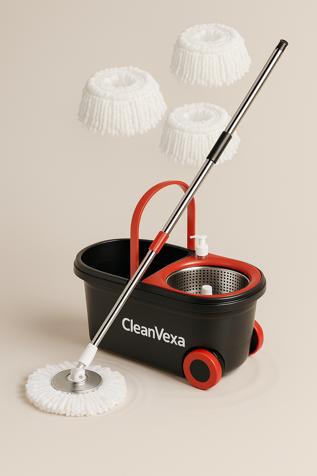 Spin Mop and Bucket with Wringer Set